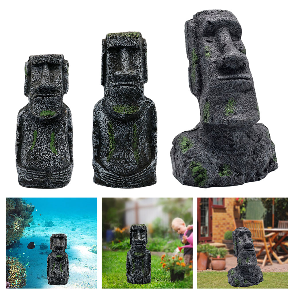 Aquarium Moai Statues Easter I - Aquarium Planting Ideas recension och pris