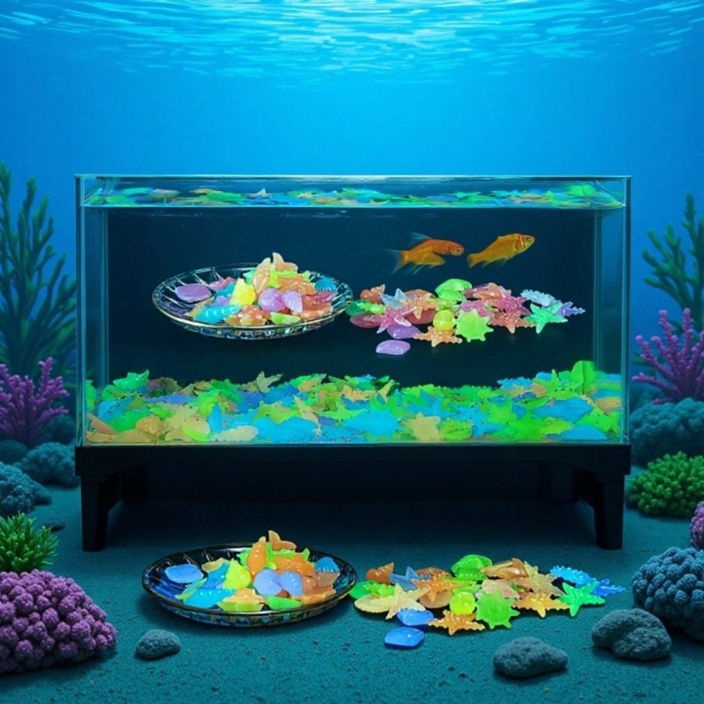 Glowing Luminous Ocean Stones  - Aquarium Planting Ideas recension och pris