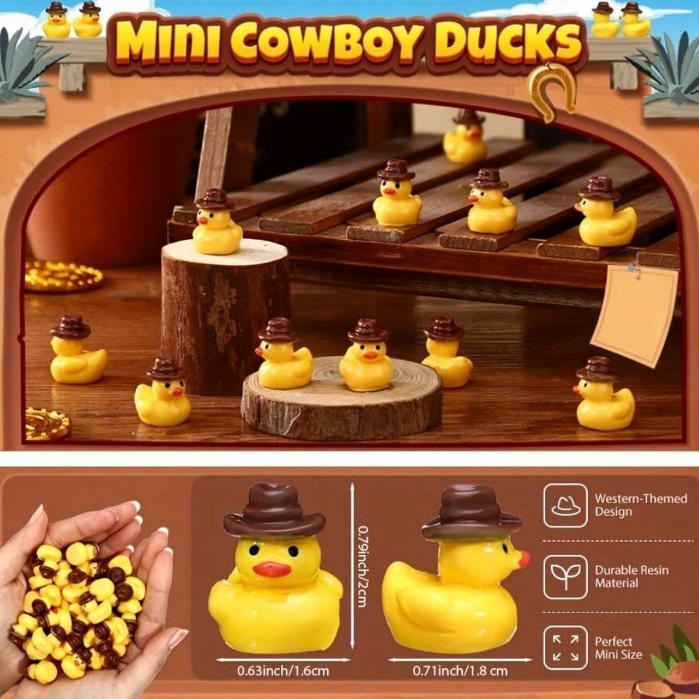50Pcs Mini Resin Cowboy Ducks  - Aquarium Planting Ideas recension och pris
