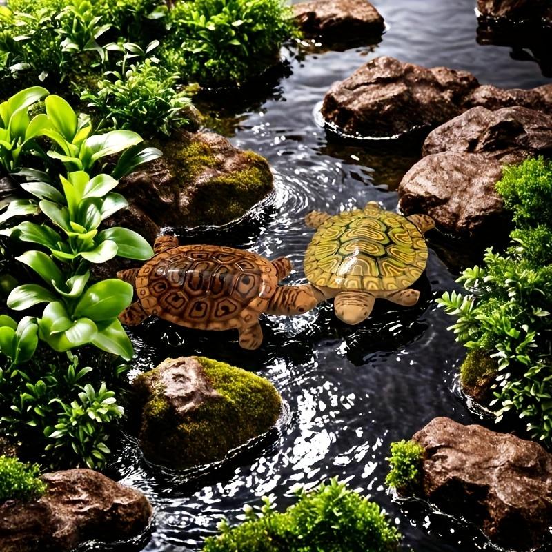 6 Mini Turtle Statues for Aqua - Aquarium Planting Ideas recension och pris