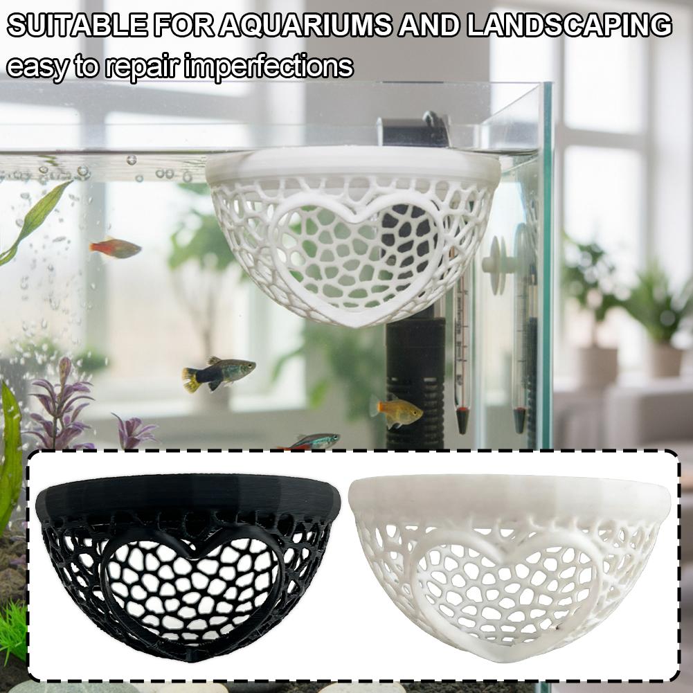 Heart-Shaped Aquarium Hideaway - Planted Aquarium Without Fish recension och pris