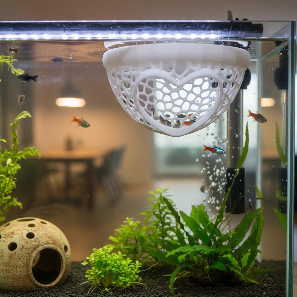 Heart-Shaped Aquarium Hideaway - Planted Aquarium Without Fish recension och pris