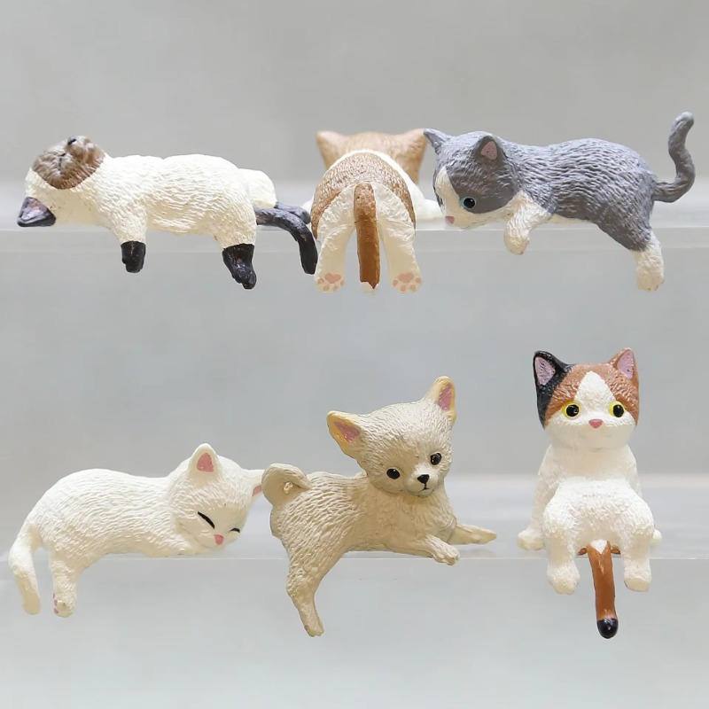 1Pc Cute Cartoon Cat PVC Home  - Aquarium Planting Ideas recension och pris