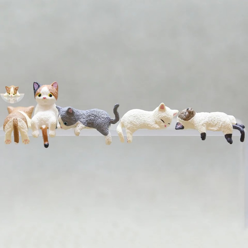 1Pc Cute Cartoon Cat PVC Home  - Aquarium Planting Ideas recension och pris
