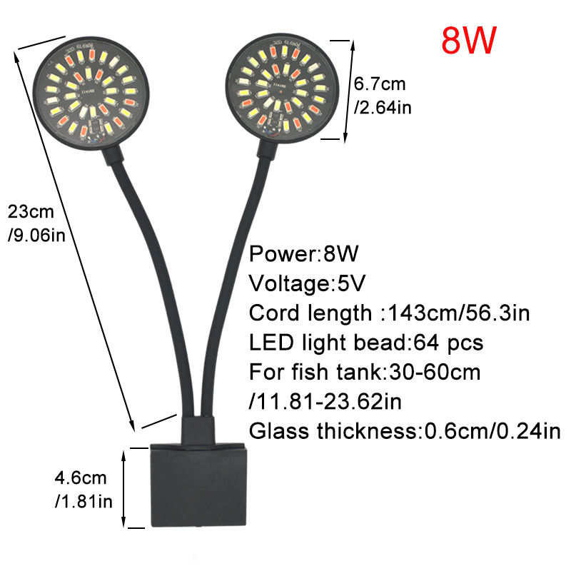 USB Aquarium LED Light Fish Ta - Led Planted Tank Light recension och pris