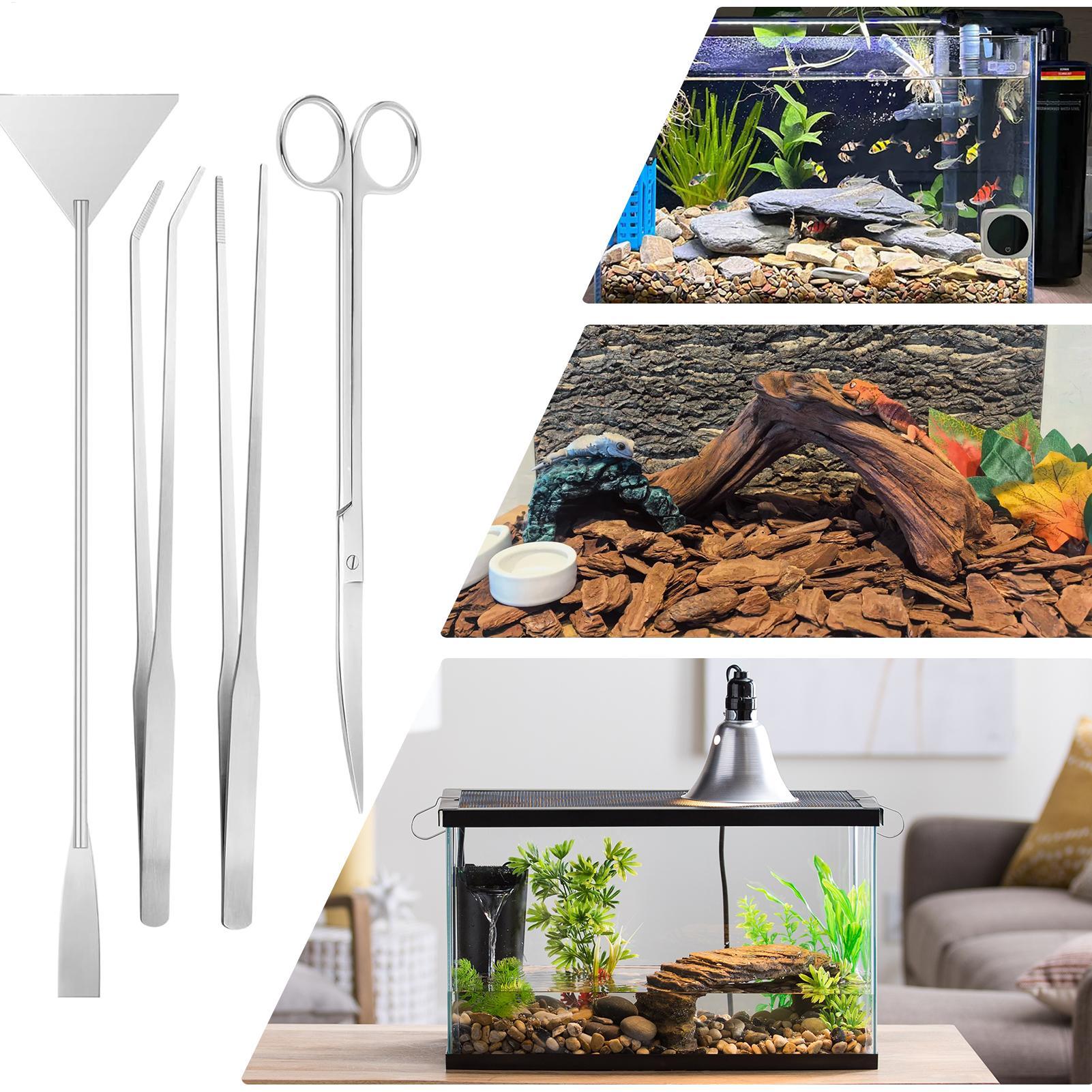 4pcs Aquarium Tool Kit Stainle - Planted Aquarium Maintenance Kit recension och pris