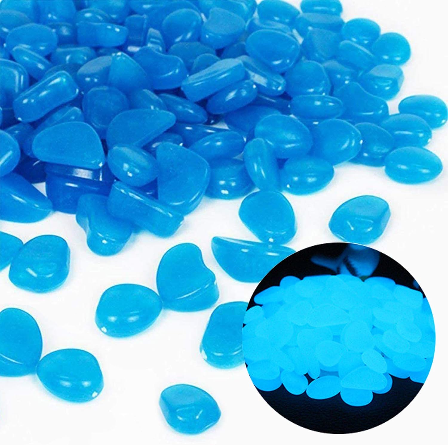 Fish Tank Rocks Glow Blue Pebb - Aquarium Planting Ideas recension och pris