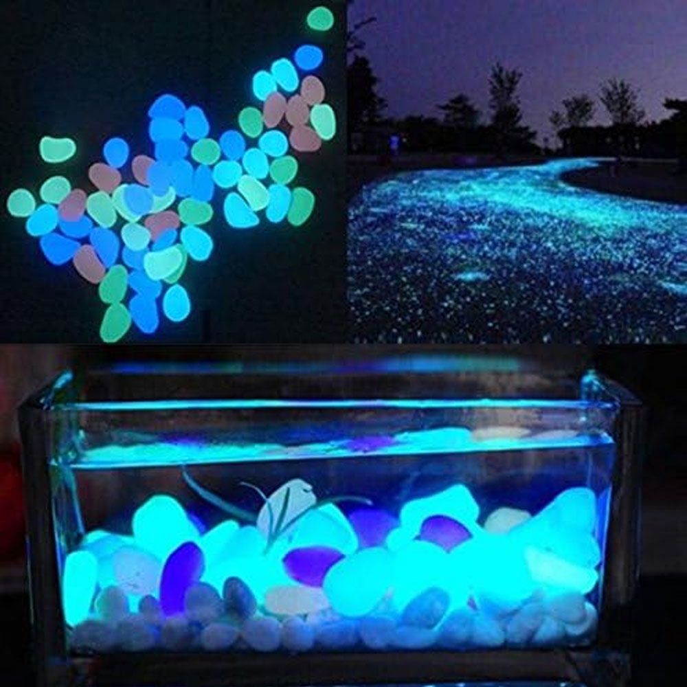 Fish Tank Rocks Glow Blue Pebb - Aquarium Planting Ideas recension och pris