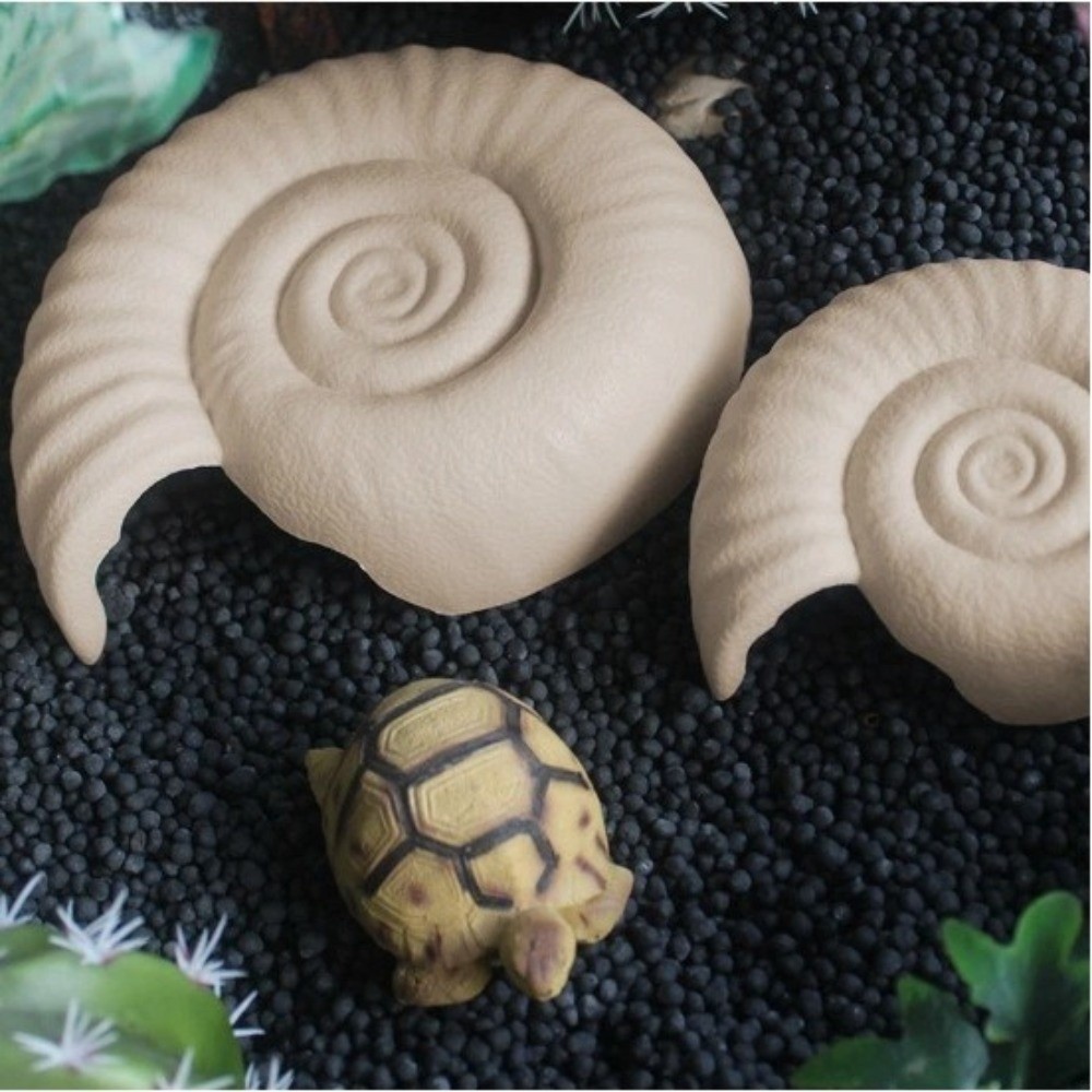 Ammonite Shape Reptile Hidden  - Aquarium Planting Ideas recension och pris